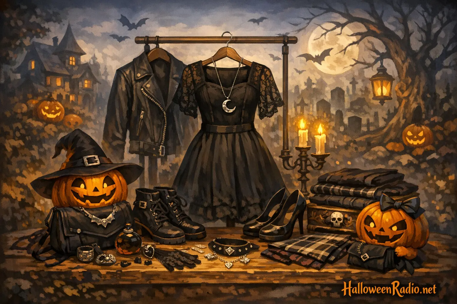 How to create a Halloween capsule wardrobe with subtle gothic flair