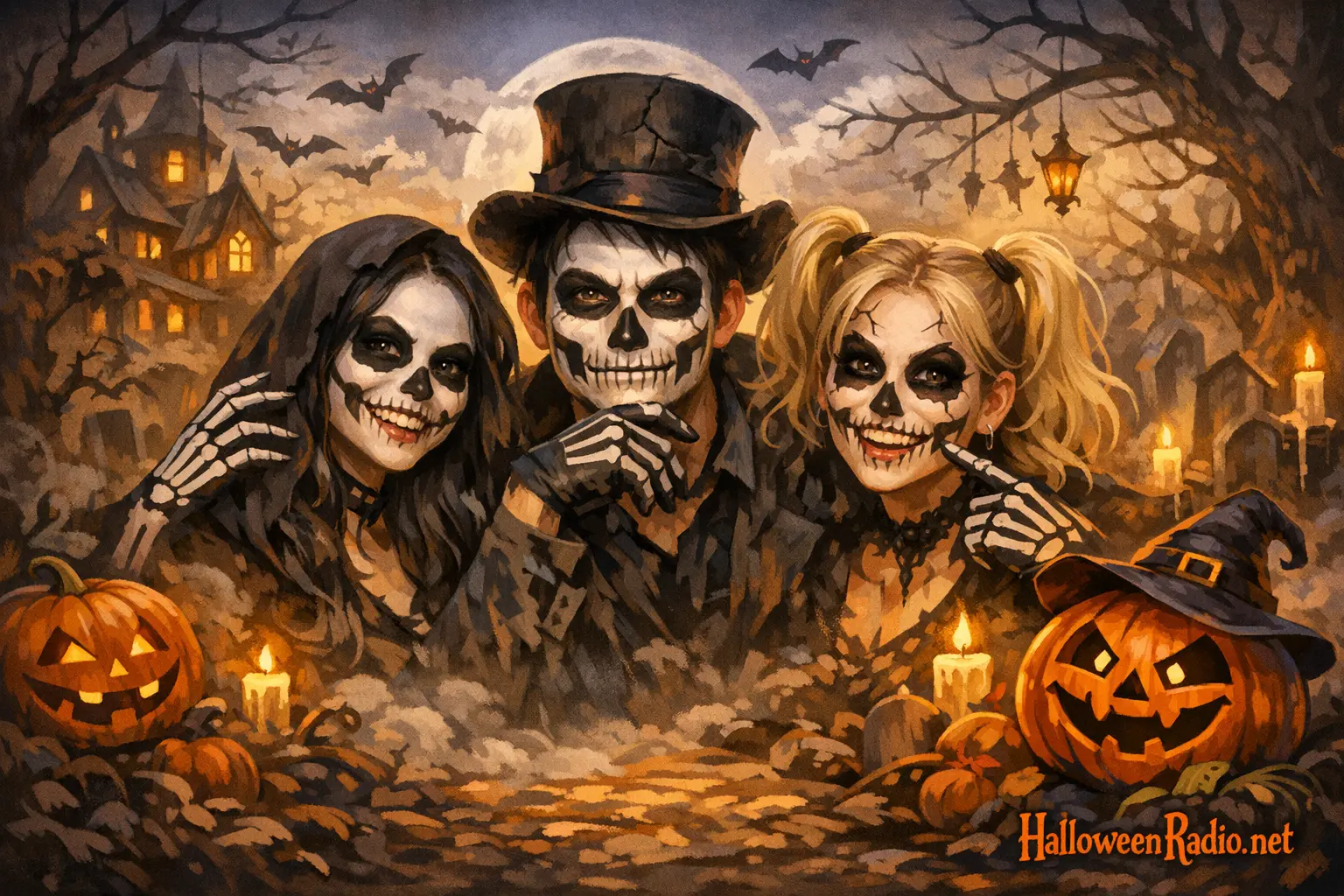 Easy skeleton makeup looks for a fast Halloween transformation