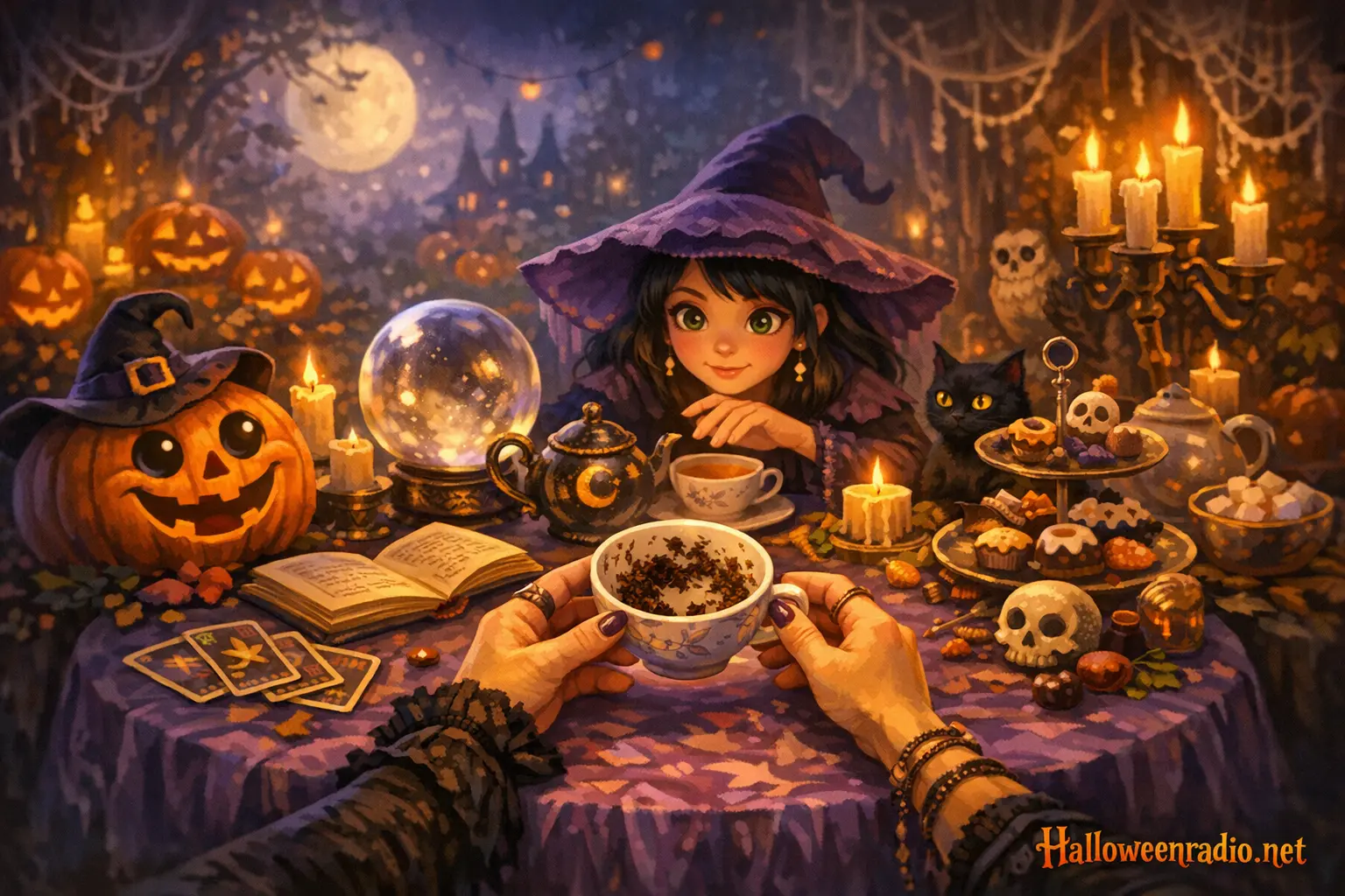 How to throw a spooky tea leaf reading party